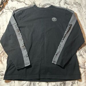 vintage harley davidson skull long sleeve